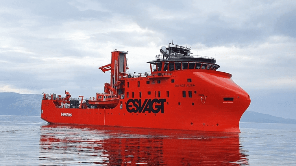 Esvagt: Vækst i havvindmarkedet sikrer tilfredsstillende resultat for 2021 Skib fra Esvagt.